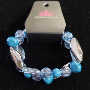 Paparazzi Bracelet - Rockin Rock Candy Blue